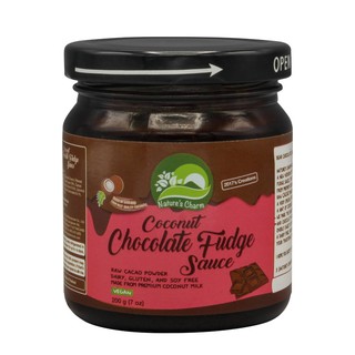สินค้า Nature\'s Charm - Coconut Chocolate Fudge Sauce (200g) Vegan - ซอสช็อกโกแลตฟัดจ์มะพร้าว (สูตรเจ วีแกน มังสวิรัติ)