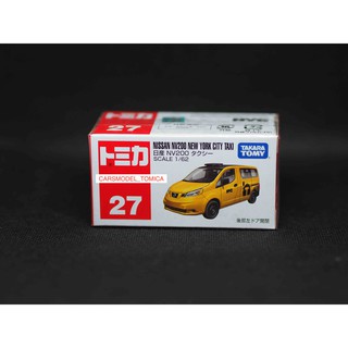 TOMICA MODEL NO.27 NISSAN NV200 NEY YORK CITY TAXI