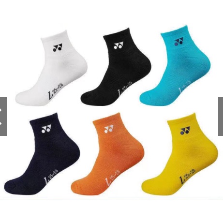 yonex-ถุงเท้ากีฬาข้อกลางมีหลายสี