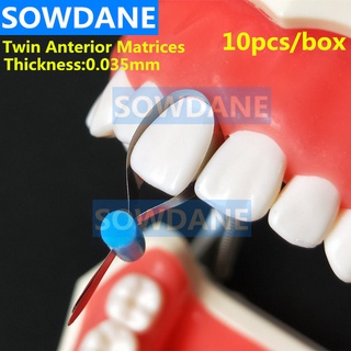 Dental Twin Anterior Matrices Dental Orthodontic Sectional Contoured Metal Matrice Polyester Matrice Dentist Matrix Mate