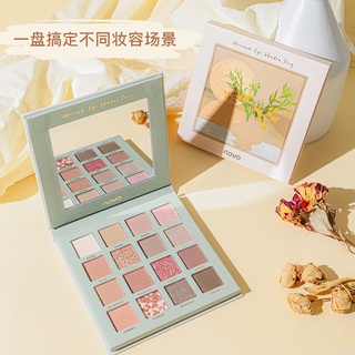 NOVO.5517 NOVO The world of mortals Picture Eyeshadows  โนโว อายแชโดว์ 12 สี   อายแชโดว์ เนื้อเนียนละเอียด สวยงาม