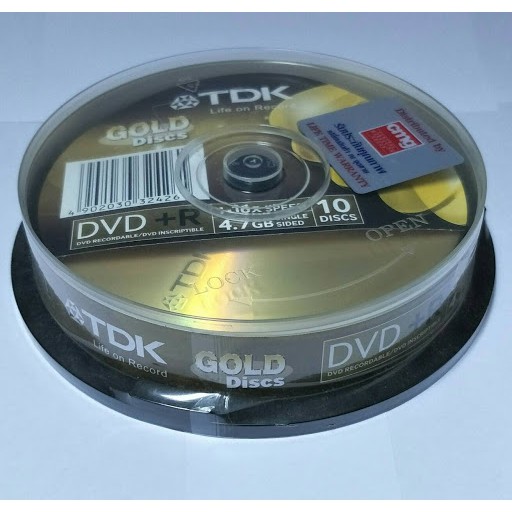 แผ่นดีวีดีเปล่า-tdk-dvd-r-p10-sindle