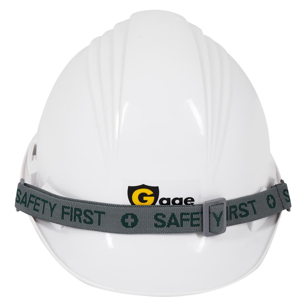 หมวกนิรภัย-gage-hdpe-สีขาว-อุปกรณ์นิรภัยส่วนบุคคล-safety-helmet-gage-hdpe-white