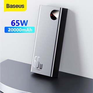 สินค้า Baseus พาวเวอร์แบงค์ 20000 Mah 65W Pd Qc 3 . 0 สําหรับสมาร์ทโฟนแท็บเล็ตแล็ปท็อป