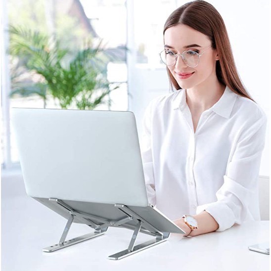 ภาพหน้าปกสินค้าขาตั้งไอแพด 10ระดับ แท็บเล็ต แล็ปท็อป โน๊ตบุ๊ก LAPTOP STAND ที่วางแล็ปท็อป ปรับระดับได้ 10 ระดับ พร้อมส่ง