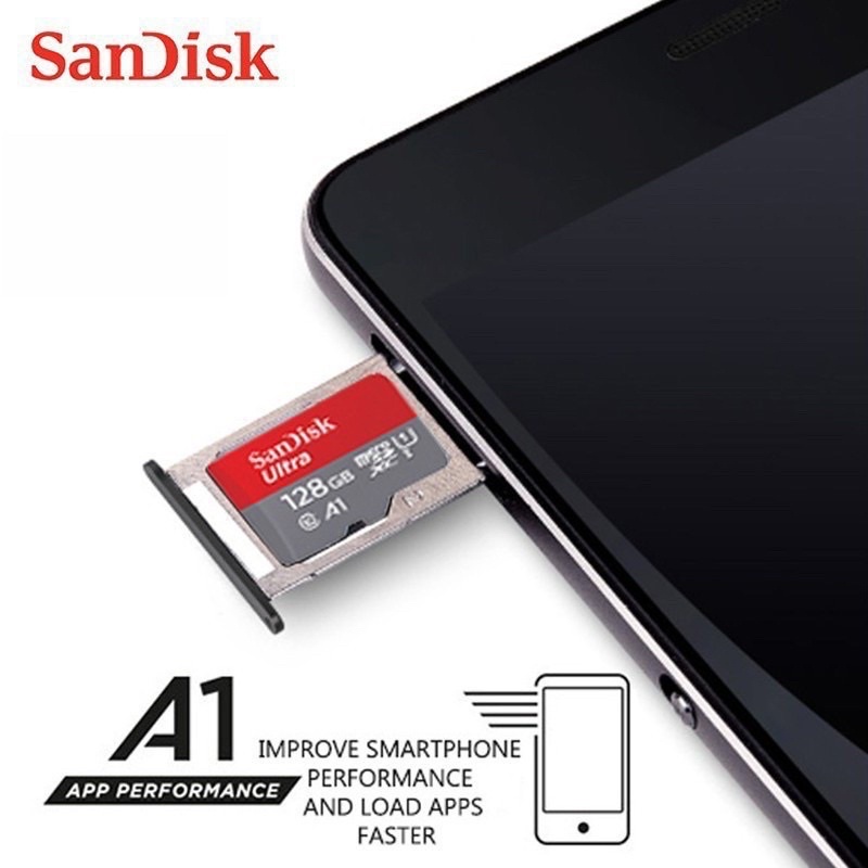 ภาพสินค้าSandisk Ultra microSD Card ความเร็ว 100MB/s ความจุ 32GB 64GB 128GB 256GB 512GB Class10 A1เมมโมรี่การ์ด การ์ดหน่วยความจำ จากร้าน gg.168 บน Shopee ภาพที่ 4