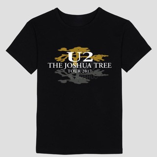 เสื้อยืดโอเวอร์ไซส์rock band u 2 joshua เสื้อยืดแขนสั้นพิมพ์ลายดวงจันทร์และดาวS-3XL