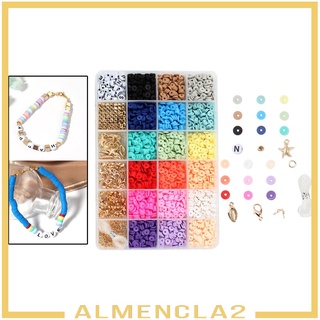 [ALMENCLA2] 1Box 6mm Polymer Clay Beads Loose Jump Ring DIY Jewelry Making Finding Craft