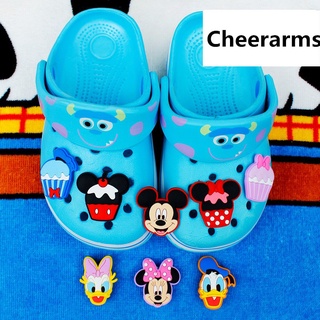 อุปกรณ์เสริมรองเท้า Mickey Disney jibz น่ารักสําหรับตกแต่งรองเท้า 1 ชิ้น