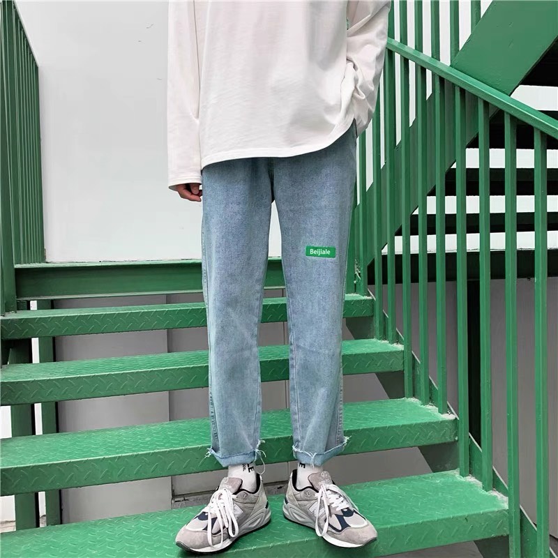 ภาพหน้าปกสินค้าJeans Men New Style1052 กางเกงยีนส์ชายกางเกงยีนผู้ชาย สไตล์เกาหลี กางเกงยีนส์ย้อนยุคฤดู กางเกงยีนส์กระบอกเล็ก