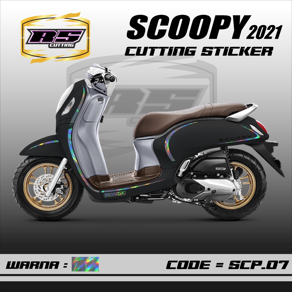 ตัดสติ๊กเกอร์มอไซค์ Scoopy ทั้งหมดรังไข่ - Honda Scoopy Prestige ...