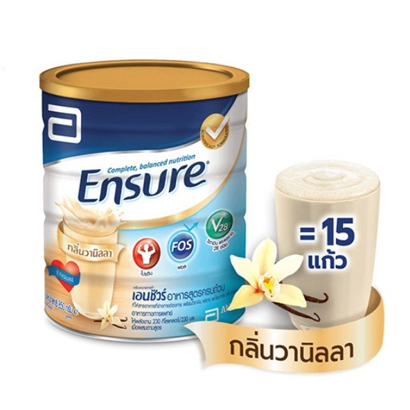 ภาพสินค้าราคาพิเศษ Ensure เอนชัวร์ 850 กรัม 1 กระป๋อง Ensure 850g / 400 g อาหารเสริมสูตรครบถ้วน สำหรับผู้ใหญ่ จากร้าน supersaleshop999 บน Shopee ภาพที่ 3