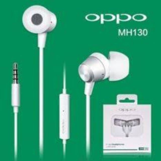 ถูกที่สุดในตอนนี้oppo-หูฟังของแท้เสียงอย่างดี-ฟังเพราะ-ฟังเพลิน-หูฟังเอียร์บัด-in-ear-headphones-รุ่น-mh130-สีขาว