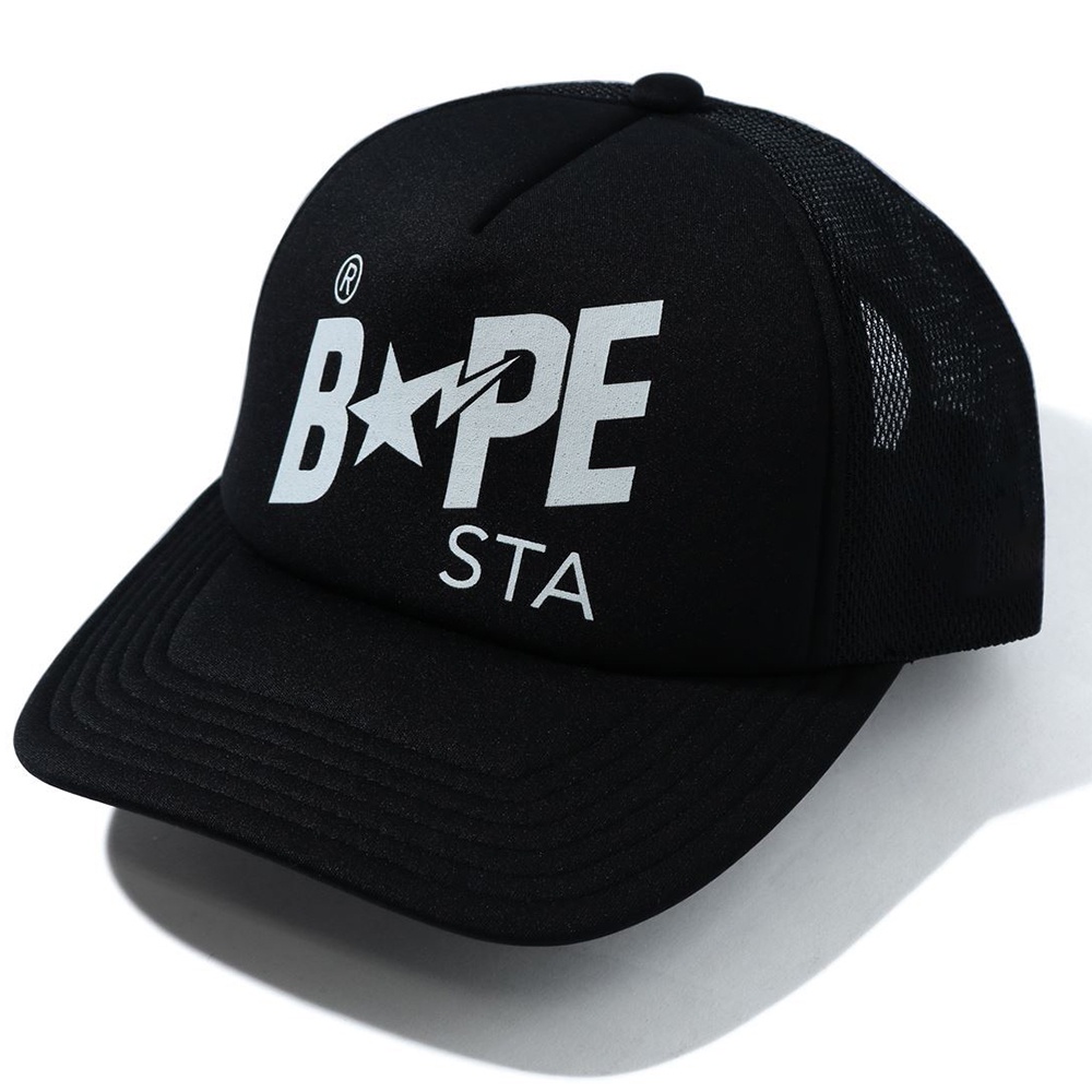 a-bathing-ape-หมวกตาข่ายหมวกอาบน้ํา-ape-bape-sta-ตาข่าย