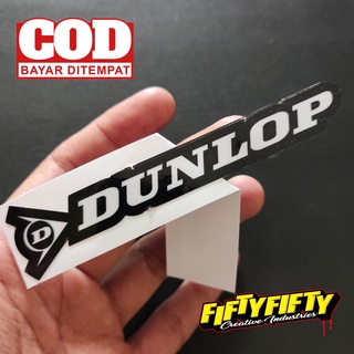 Dunlop สติกเกอร์เคลือบเงา พิมพ์ลาย สําหรับติดตกแต่งหมวกกันน็อค รถจักรยานยนต์ รถยนต์