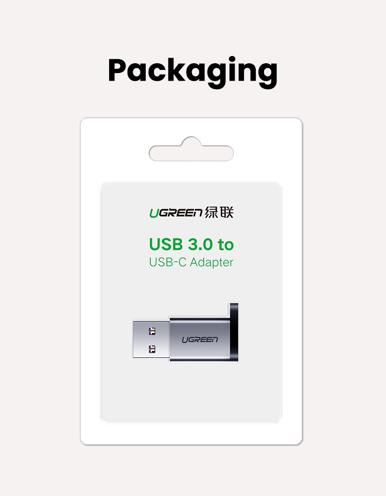 ลองดูภาพสินค้า UGREEN อะแดปเตอร์ แปลง Type C เป็น USB 3.0