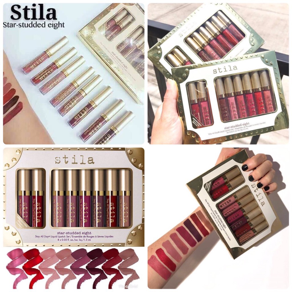 stila-star-studded-eight-stay-all-day-liquid-lipstick-เซตลิปสติก-stila-8-แท่ง-8-สี