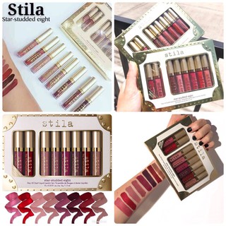Stila Star-Studded Eight Stay All Day Liquid Lipstick /เซตลิปสติก Stila 8 แท่ง 8 สี