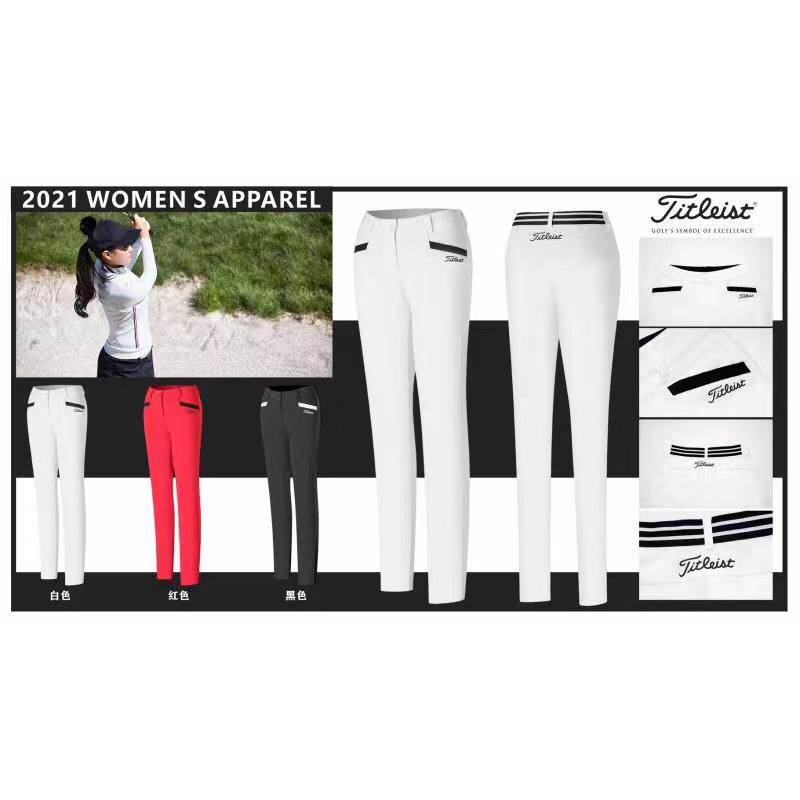 ภาพสินค้ากางเกงกอล์ฟ กางเกงกอล์ฟผู้หญิง (KUZT004) TT GOLF PANTS For WOMEN 2021 รุ่นใหม่ล่าสุด มีสีขาว,ดำ,แดง ให้เลือก จากร้าน kgstore.official บน Shopee ภาพที่ 1