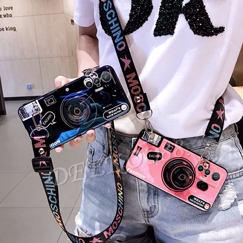 เคสโทรศัพท์-vivo-x70-x70-pro-phone-case-cute-camera-pattern-with-adjustable-lanyard-strap-with-stand-holder-back-cover-เคส-vivo-x70-casing