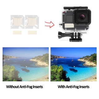 เคสกล้องแอคชั่น กันน้ํา กันหมอก สีดํา สําหรับ GoPro Hero 12 11 10 9 8 7 6 Sjcam Xiao Yi 4K Go Pro 12 ชิ้น
