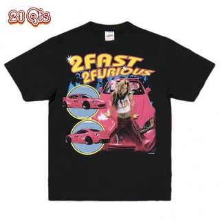 คอลูกเรือเสื้อยืดคอกลม21 สินค้าเดิม/เสื้อยืดคอกลม/Pink Sports Car^Furious/ผ้าฝ้าย 100% Oversize SML ดำ&amp;ขาว unisex🔥ผ้าฝ้