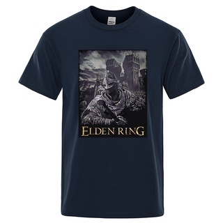 Gildan เสื้อยืดผ้าฝ้าย 100 ระบายอากาศ พิมพ์ลายเกม Elden Ring สไตล์สตรีทฮิปฮอป สําหรับผู้ชาย