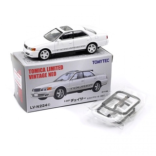 Tomytec 1/64 TOYOTA CHASER 2.5 TOURER S สีขาว 98 LV-N224C DIECAST SCALE รุ่นรถ TOMICA LIMITED VINTAGE