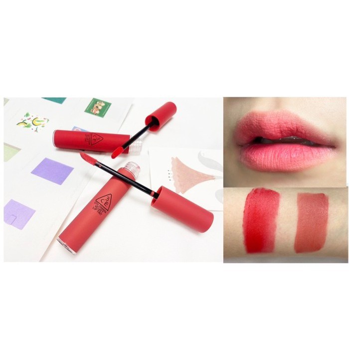ส่งเร็ว-ของแท้-ใหม่ล่าสุด-3ce-velvet-lip-tint-ลิปลิควิดเนื้อกำมะหยี่-เนื้อเวลเวท-ติดทน-ทรีซีอี-ของแท้เช็คได้