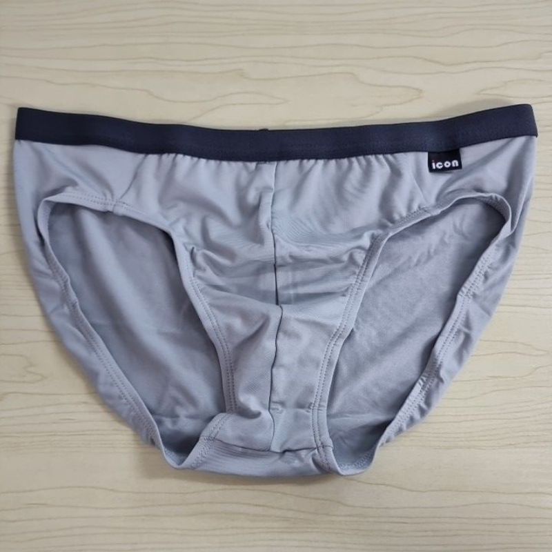 icon-underwear-ชั้นในชายเนื้อผ้า-polyester-มันๆลื่นๆ-size-l-เอว-30-33-นิ้ว