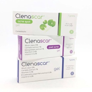 ขายดีมาก❤️❤️ Clenascar acne แต้มสิว สีเขียว /post acne รอยสิว สีม่วง/ทาแผลเป็น สีน้ำเงิน ขนาด 7 กรัม พร้อมส่ง กดสั่งได้🙏