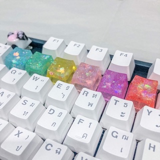 ภาพหน้าปกสินค้าOEM Profile - คีย์แคปกลิตเตอร์ ✨ คีย์แคปเรซิ่น glitter resin keycap ที่เกี่ยวข้อง