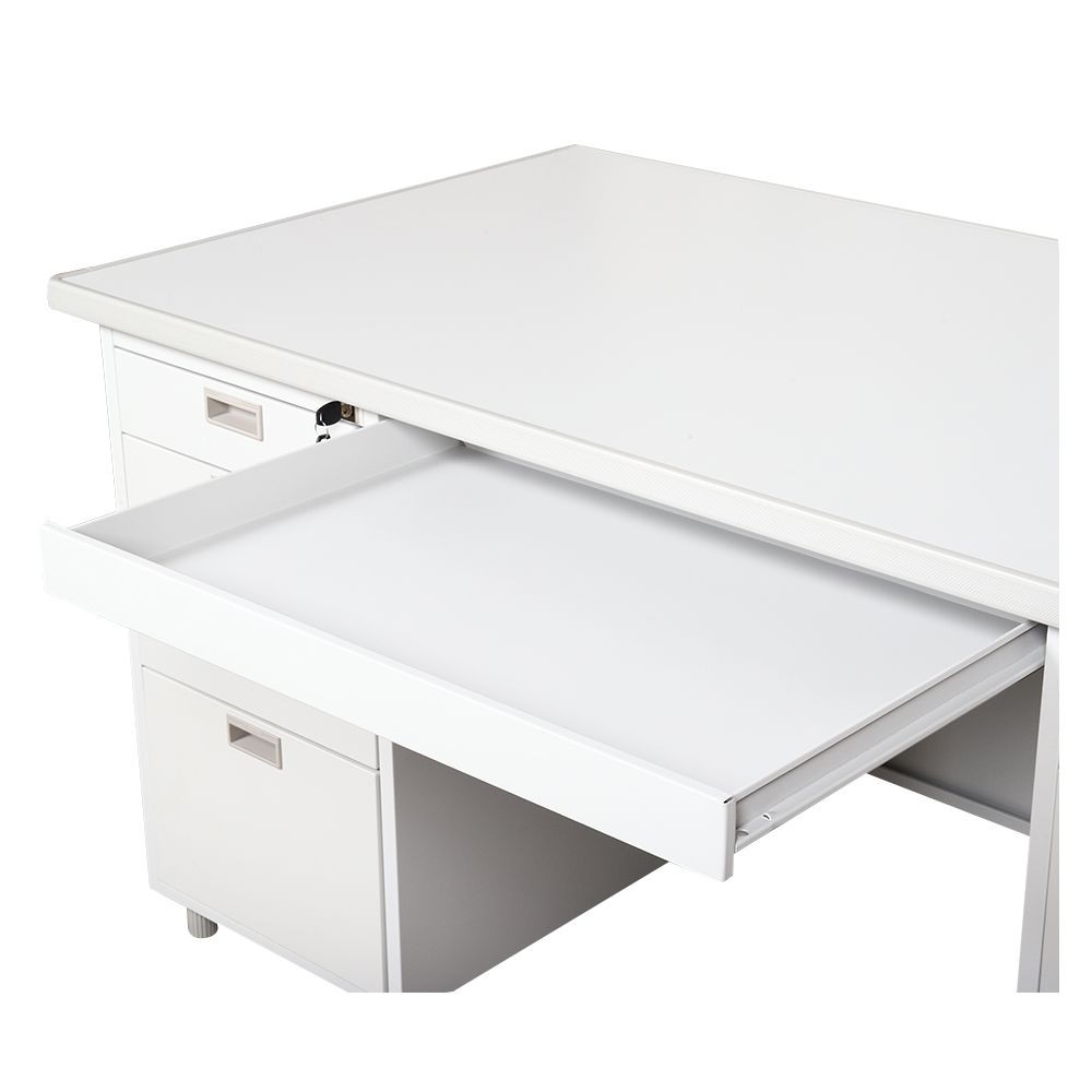 desk-desk-steel-159-5cm-dx-52-33-tg-grey-sand-office-furniture-home-amp-furniture-โต๊ะทำงาน-โต๊ะทำงานเหล็ก-lucky-world-dx