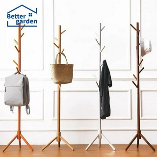 🏷️[Home]🔥 ราวไม้ ราวแขวนหมวก ที่แขวนกระเป๋า coat rack แขวนเสื้อ ราวแขวนอเนกประสงค์ ราวแขวน พร้อมส่ง