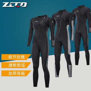 ZCCO 3 มม Neoprene ชุดว่ายน้ำชุดว่ายน้ำสำหรับผู้ชาย ชุดดำน้ำชุดเล่นกระดานโต้คลื่น