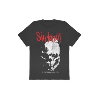 เสื้อยืดพิมพ์ลายแฟชั่น 🔥 ย้อนยุคเสื้อยืด พิมพ์ลาย Dopamin Slipknot สีเทาS-5XL 🔥