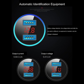 ภาพหน้าปกสินค้า3.1a ที่ชาร์จ USB คู่ พร้อมจอแสดงผล LED ที่ชาร์จโทรศัพท์มือถือในรถยนต์ แบบสากล ที่เกี่ยวข้อง