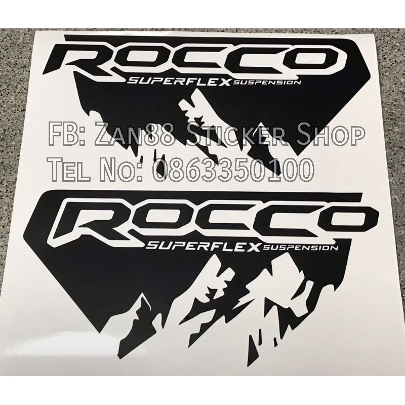 Sticker สติ๊กเกอร์ Rocco superflex สำหรับรถ Toyota Revo ปี 2021 ...
