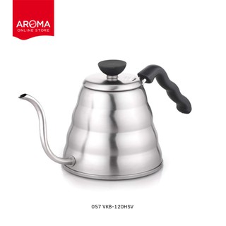 Hario กาดริป HARIO(057)V60 Drip Kettle Buono 120 Hairline Silver / VKB-120HSV