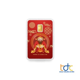 สินค้า TDC GOLD ทองคำแท่ง 96.50% น้ำหนัก 1 กรัม ลายเทพเจ้าไฉ่ซิงเอี๊ย