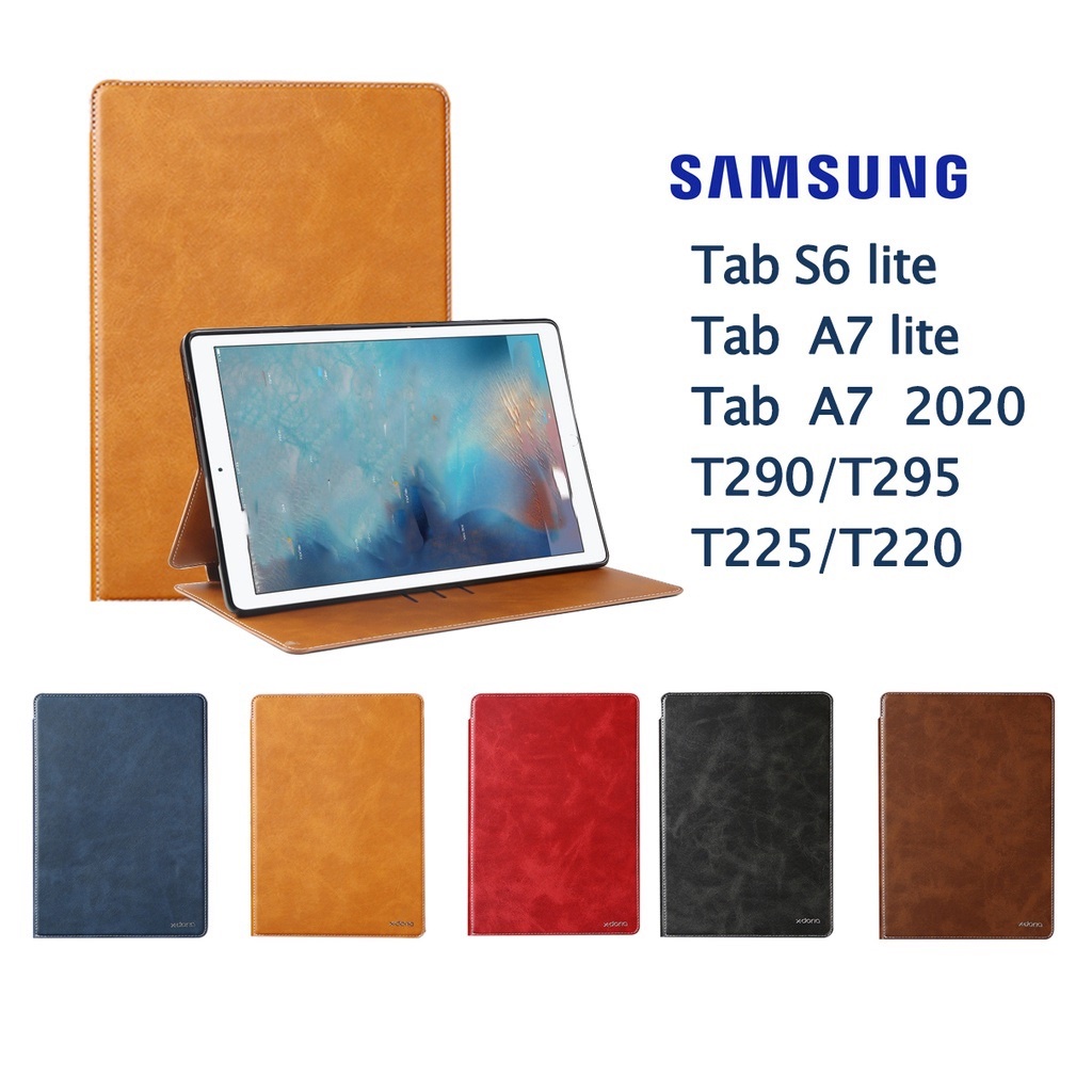 ภาพหน้าปกสินค้าเคสฝาพับ หนัง แท็บเล็ต ใส่นามบัตรได้ FOR SAMSUNG Galaxy TAB A 7.0 T280 T285 TAB A8 2019 T295 T290 TAB S2 8.0 T715 T710