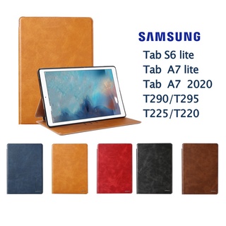 เคสฝาพับ หนัง แท็บเล็ต ใส่นามบัตรได้ FOR Samsung Galaxy TAB A7 2020 TAB A8 2019 T295 T290 Tab A7 lite Tab S6 lite