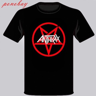 ขายดี!ขายดี เสื้อยืดลําลอง แขนสั้น คอกลม พิมพ์ลายโลโก้ AnthrCircle Pentagram สีดํา สําหรับผู้ชาย S-3 JBgkac39MGgimj07S-5