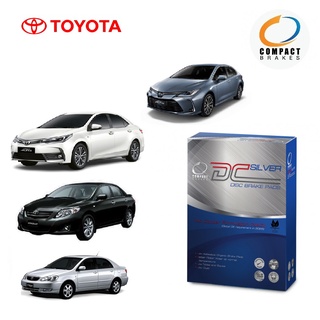 Compact DC Silver ผ้าเบรค (หน้า-หลัง) Toyota Altis โตโยต้า อัลติส