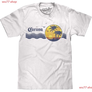 wu77 shop New เสื้อยืดผ้าฝ้ายพิมพ์ลาย Luv Corona สําหรับผู้ชาย mens tshirt