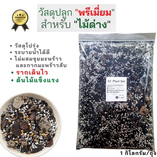 วัสดุปลูกไม้ด่าง ไม้ใบ ดินปลูกไม้ด่าง ดินปลูกต้นไม้ดาง 1 kg ระบายน้ำได้ดี รากเดินไว