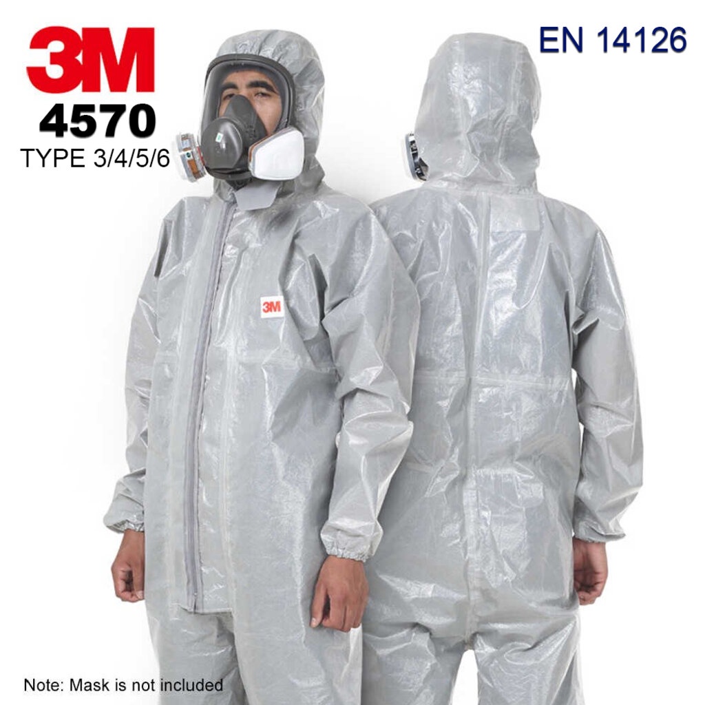 3m-ชุดป้องกันสารเคมีรุ่น-4570-ผ่านมาตรฐาน-coverall-grey-type-3-4-5-6