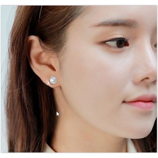 ต่างหูมุก ต่างหูติดหู ขนาดเล็ก ตุ้มหูมุก เล็ก Natural Pearl Earring