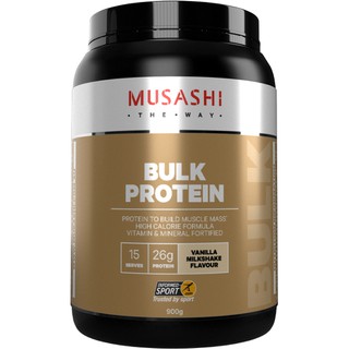 ภาพขนาดย่อของภาพหน้าปกสินค้าMusashi Bulk Mass Gain Whey Protein เวย์โปรตีนเพิ่มน้ำหนัก (สินค้าใหม่พร้อมส่ง) จากร้าน thaisportssupplements บน Shopee