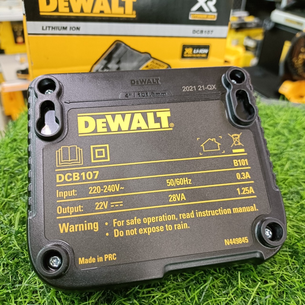 dewalt-แท่นชาร์จ-10-8v-18v-dcb107